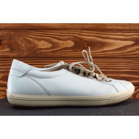 ECCO Women Size 40 M‎ Beige Fashion Sneakers Leather - Picture 4 of 8